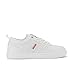 Levi's Kids 521 BB Lo Pebbled UL Lace-up Unisex Fashion Sneaker Shoe, White, 5.5 M