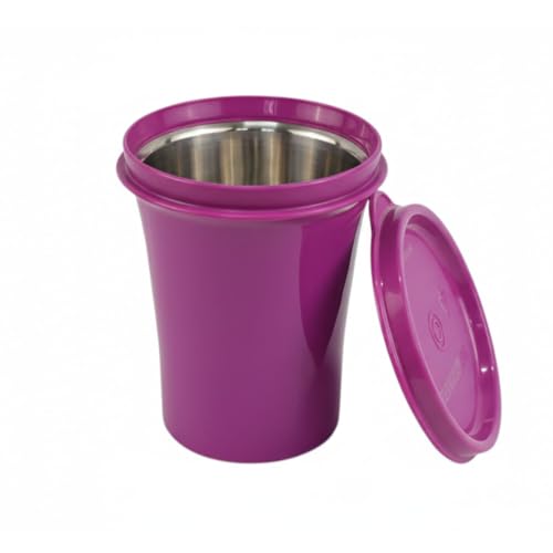 Image of SignoraWare Monarch Stainless Steel Tumbler | Airtight & Leakproof | Easy to Carry & Clean | Ideal for Cold Beverages | Perfect for Office, School, Home & Outdoor Use (400ml | Emagenta)