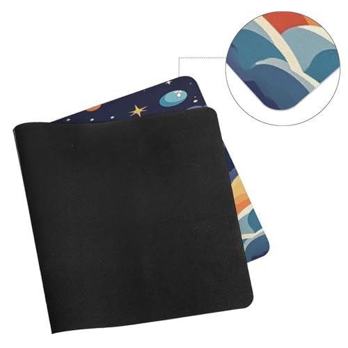 Rocket Clipart Space Ship Desk Pad Large Office Desk Mat miniatura 7