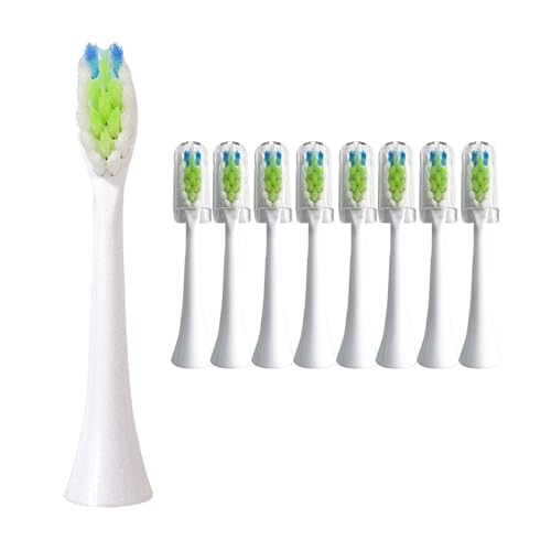 交換用歯ブラシヘッド、互換性がありますフィリップス Hx6015 Bh1022 Hx6062電動歯ブラシヘッドと互換性あり(3color-2A-8pcs)