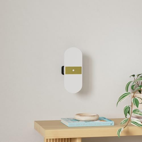 Image of BIGMONAT USB Rechargeable Motion Sensor Wall Night Light, Wireless Sconce Light, LED Wall Lamp for Hallway Bathroom Bedroom Corridor Stairway Shower,180 Lumens, 4000K