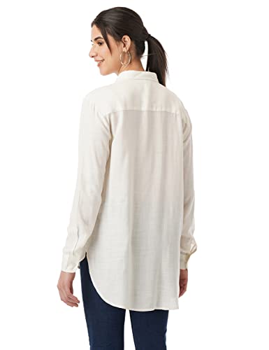 Image of FYLTR Women's Full Sleeves Casual Collar Regular Fit Top -Lightweight, Soft Handfeel