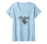 Womens BLUE ANGELS DESIGN 2 V-Neck T-Shirt