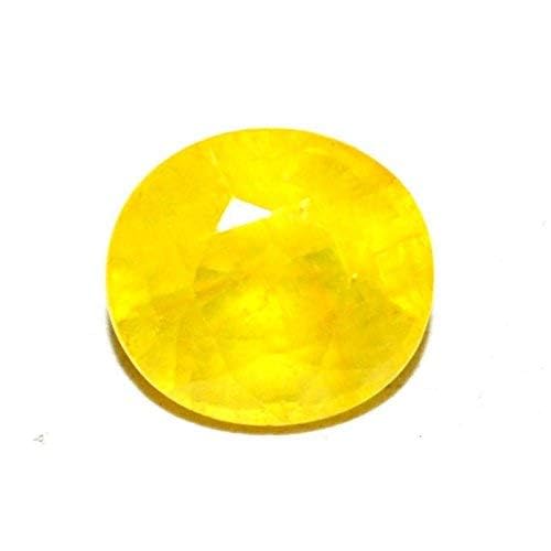 Saphir jaune naturel de 9,45 carats non chauffé extrait de Ceylan certifié