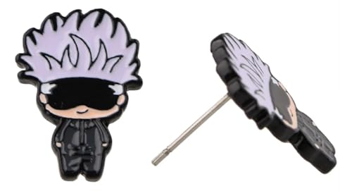 Satoru Gojo Jujutsu Kaisen Anime Manga Stud Earrings Ear Rings Cute Kawaii Cosplay2