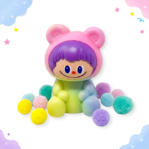 JA-RU Oddi-Dahs Squishy Bunbit Slow Rising Squishy Toy. Soft Squeeze Bunny Figures for Kids, Party Favors, Easter Basket Stuffers, Goodie Bag Fillers. 4930 (6 Assorted, Squishy Jellee Taba)