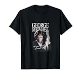 George Michael Retro Icon T-Shirt, Small, Black
