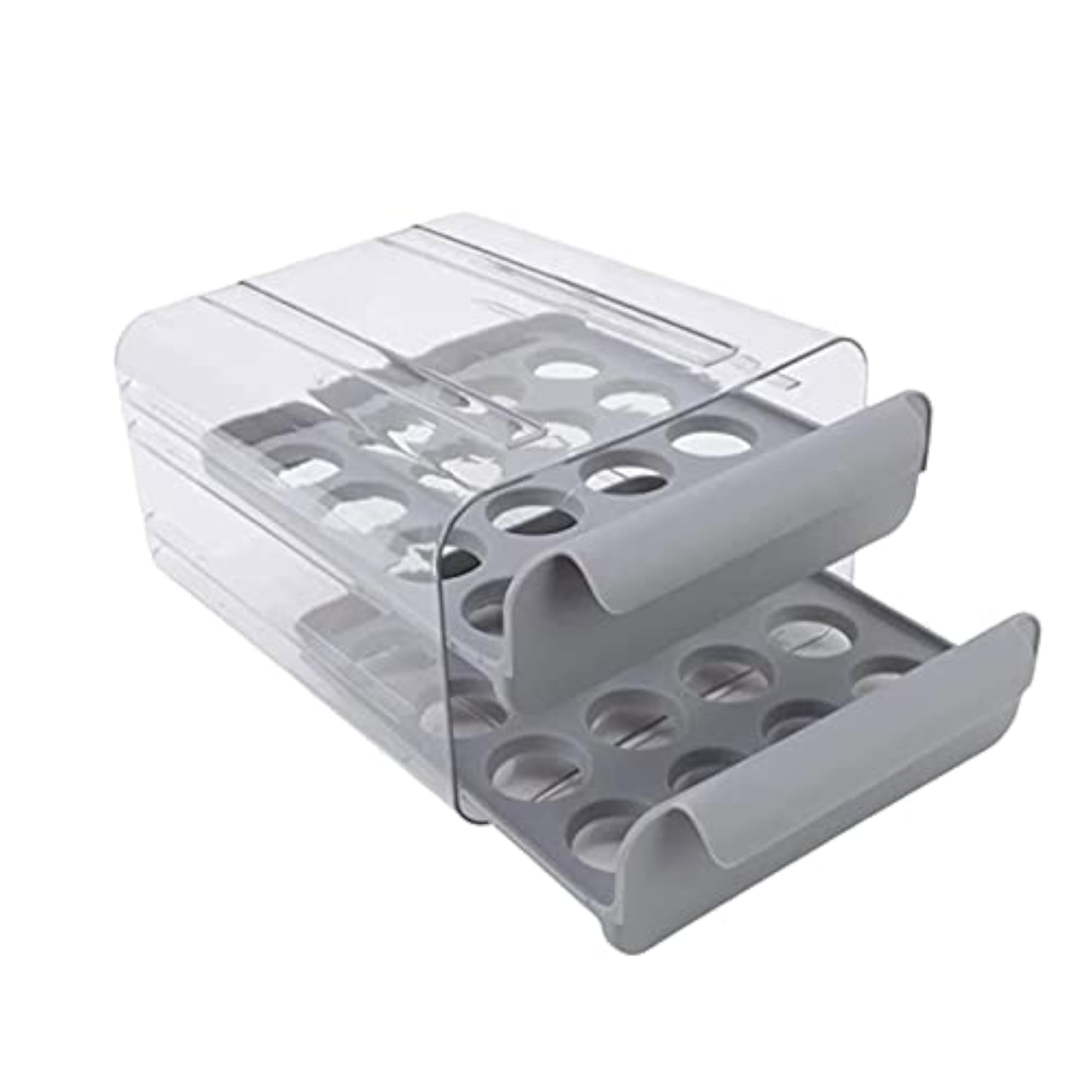 Clear Egg Storage Container with Handle for Kitchen