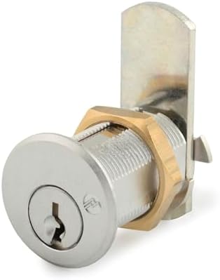 Olympus Lock DCN4 Rekeyable Cam Locks | 1-3/4" Cylinder 101 Key Lock, Keyed Alike | US26D Chrome Cabinet Locks | Grade 1 Cam Lock | Reversible Cam Lock for Doors & Drawer Lock image 3