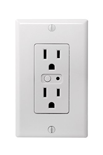 GoControl WO15Z-1 Z-Wave Single Wall Outlet, White