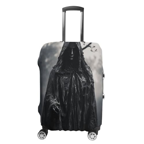 Travel Luggage Cover Elastic Suitcase Protector Anti-Scratch Washable Man in Cloak Luggage Sleeve Tsa Approved Carry on Covers Baggage Cover Fits 18-32 Inch Luggages