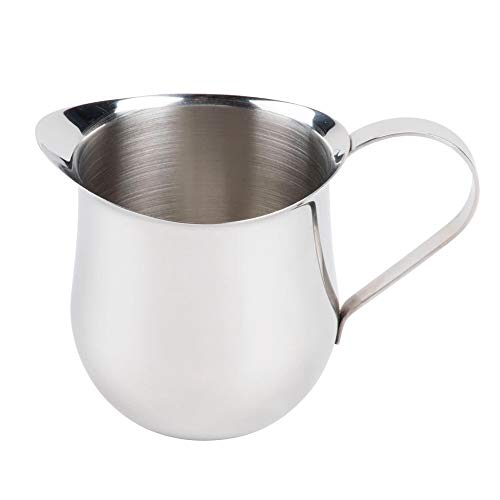 3-Ounce Stainless Steel Bell Creamer, 90 Ml. Bell-Shaped Serving Cream Pitcher #TOP3