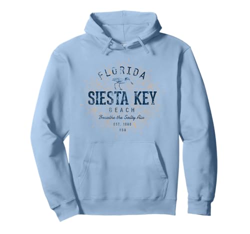 Vintage Siesta Key Beach Pullover Hoodie