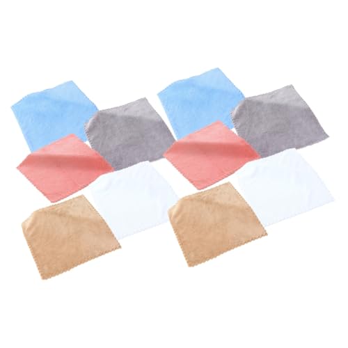 DRESSOOS 10個 高密珊瑚?吸水厚手キッチンクロス 柔らかく速乾性に優れた小型洗浄布 家用食器拭き用タオル