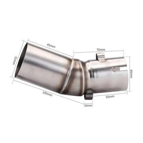 Section centrale d'échappement CF 450SR en acier inoxydable durable - 2