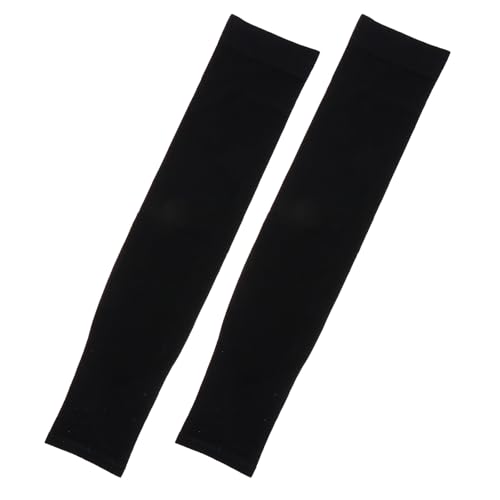 ELAYARD 2 piezas Manguitos de Piernas para Ciclismo Protección Solar Verano Refrigerantes y Transpirables Manga UV para Deporte al Aire y Running Unisex Color Negro Unidades