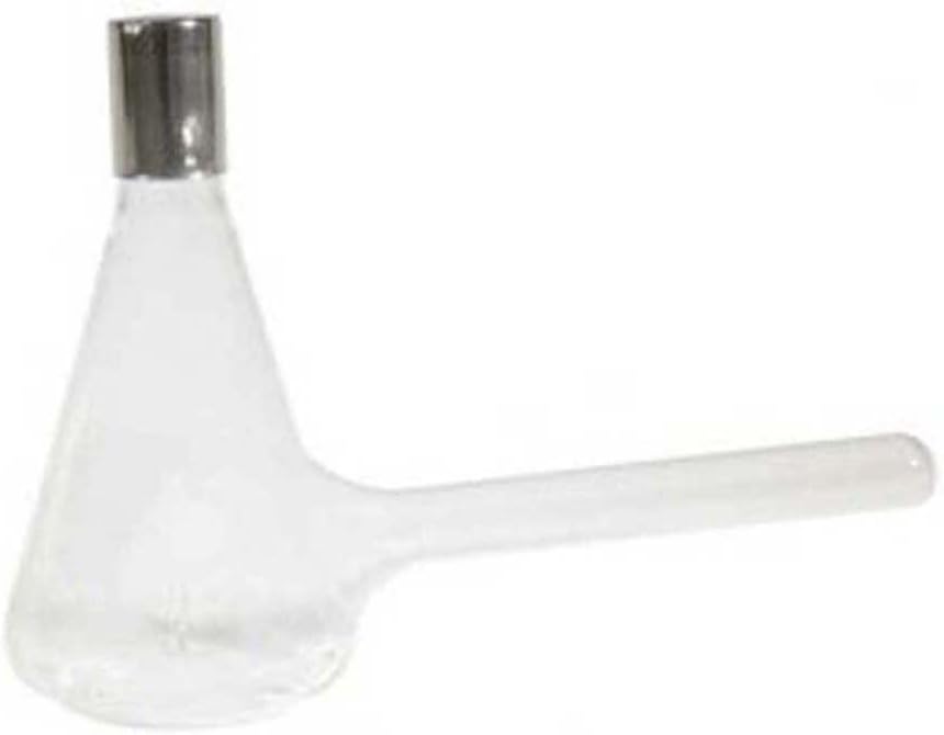 2578-14133 Borosilicate Glass Triple Bottom Baffled Nephelo Culture Flask with Sidearm, 300ml Capacity, 14mm Sidearm Diameter (Case of 4)