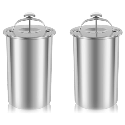 Akfldms 2X Olla para Prensar Carne, Prensa de Jamón de Acero Inoxidable 304, Máquina Marcadora Multifuncional de Forma Redonda para Prensar Carne