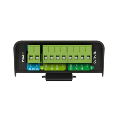 Image of ENTTEC DIN Ethergate Mk2 POE 71031 2 Universe Bi-Directional Ethernet to Dual DMX RDM Converter, DMX500K Compatible