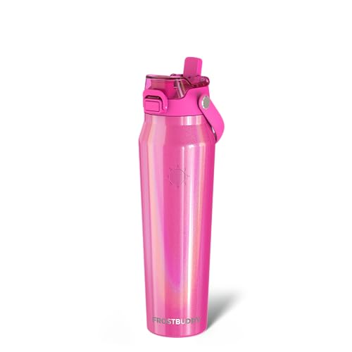 Frost Buddy 32oz Insulated Water Bottle - Straw & Chug Lid - Leak-Proof
