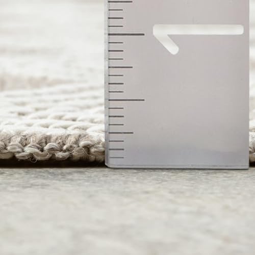 Tapete decorativo geométrico LUXE WEAVERS 5x7 taupe miniatura 5
