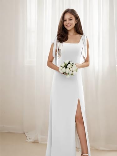 Junior Bridesmaid Dress Chiffon Flower Girl Dress for Wedding A Line Girls' Special Occasion Dresses2