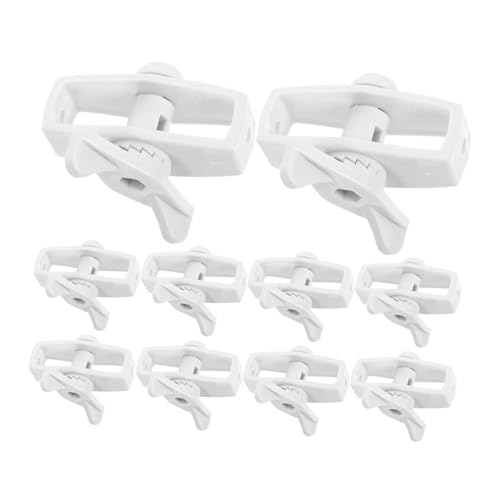 Happyyami 10個 電気柵ワイヤーテンショナー 耐候性強化プラスチック製 高耐久性ワイヤーコネクター 簡単設置 屋外用フェンス張り具 インライ