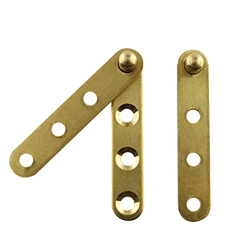 360 Degree Rotatable Door Pivot Hinge Jcbiz 2Pcs 360 Degree Rotatable Golden Brass Antique Cabinet Door Hidden Copper Hinge For Windows Fence Sheds Kitchen Gate Closet Cupboards Straight Hinges #TOP2