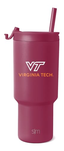 Image of Simple Modern Virginia Tech Hokies Tumbler with Straw | 30oz | Collegiate