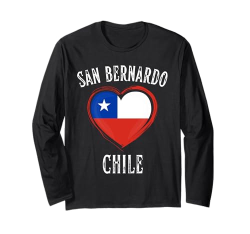 Chile Flag Heart San Bernardo City Manga Larga