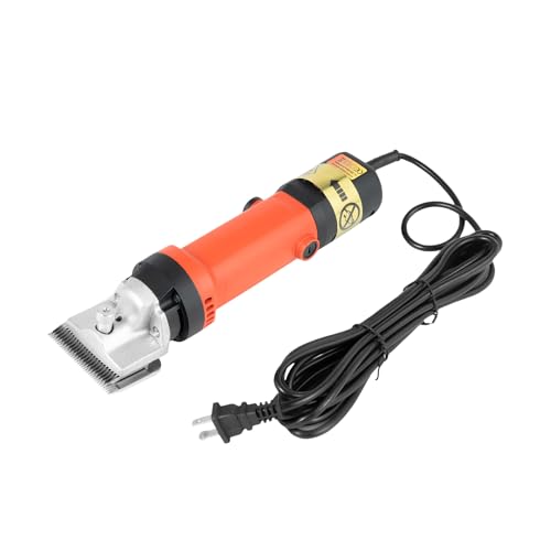 QIUTMER Horse Clippers, 350W Low Noise Horse Trimmer Shaver Kit 6 Speed Large Heavy Duty Farm Livestock Haircut Trimmer for Horse Pony Cattle and Large Dogs Livestocks Grooming