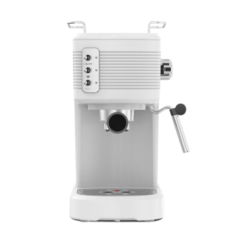 Schneider SCES2312WH Cafetera Espresso, 15 Bares, 1100W, Diseño Retro, 1,2L, Color Blanco