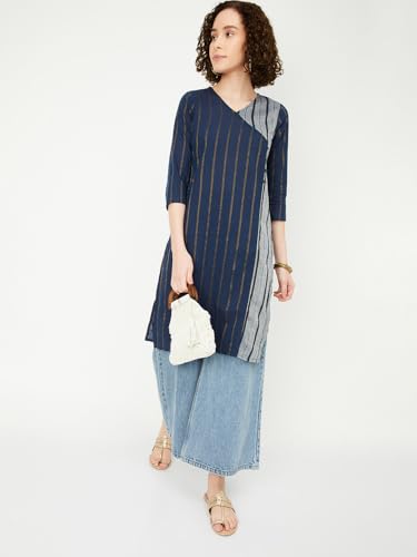 Image of Max Women's Cotton Straight Fit Straight Kurta