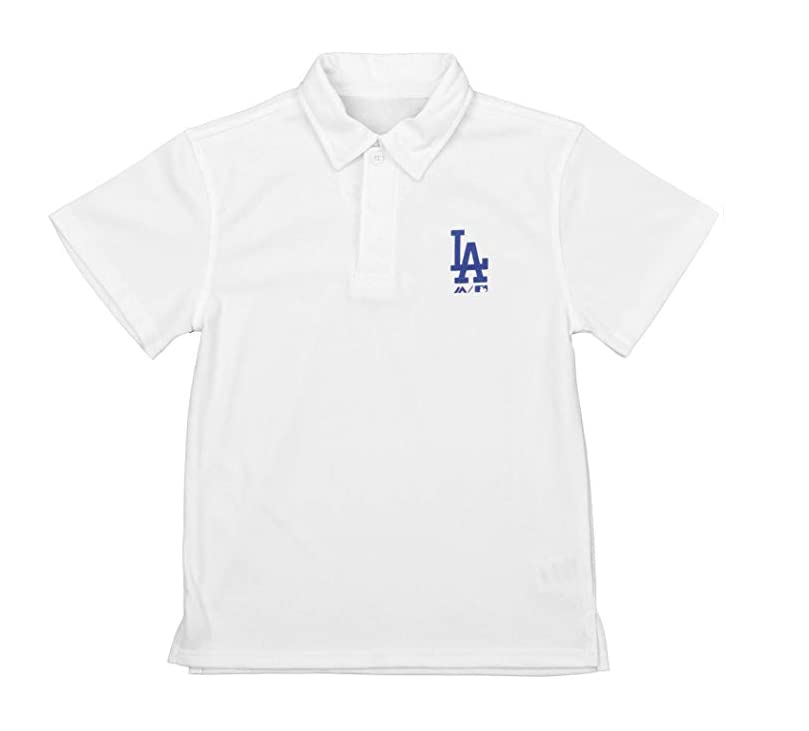 Outerstuff MLB Big Boys Youth (8-20) Performance Polo, Los Angeles Dodgers, Large (14-16)