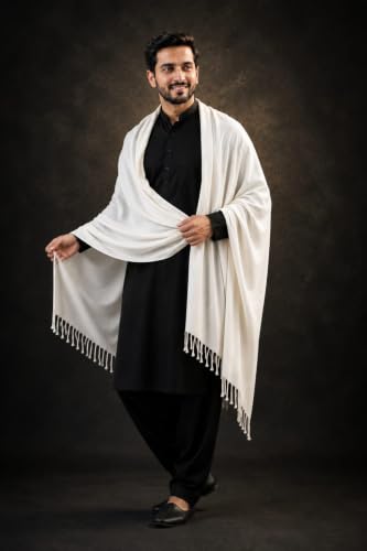 Image of Men's Cotton Gamcha Towel | Traditional Indian Angochha | Pure Cotton Soft & Absorbent Multipurpose Head Scarf | Lightweight Quick Dry Full Size Stole for Men & Women