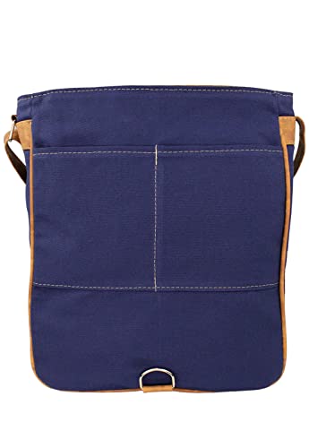 Bolsa Lenna's Prem Transversal de Lona L068 Azul Marinho