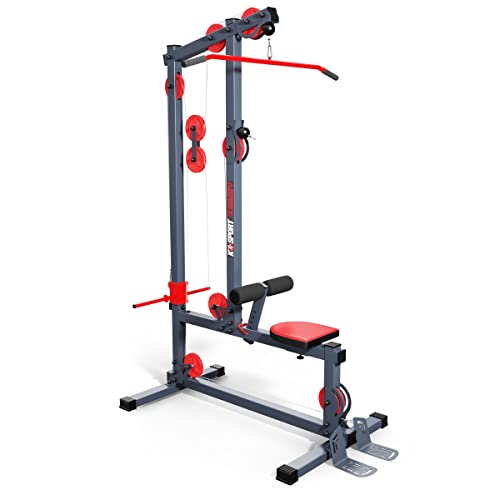 Free Standing Lat Pull Down - Cable Machine - Home Gym Training Equipment - Triceps, Biceps And Full upper Body Multi Gym