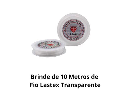 Kit Miçangas Infantil com Maleta Para Montar Pulseiras Infantil Entremeio Coloridos Smile