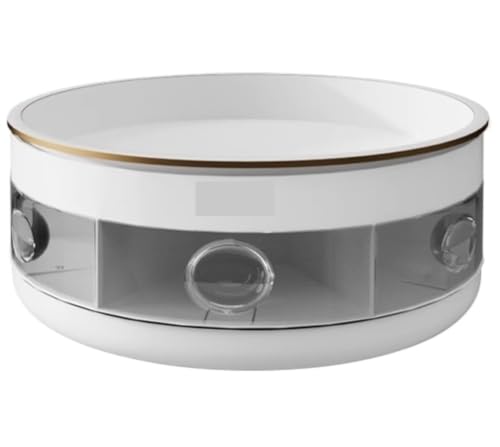 Organizador de especias giratorio de 2 niveles, almacenamiento de encimera que ahorra espacio para condimentos y condimentos
