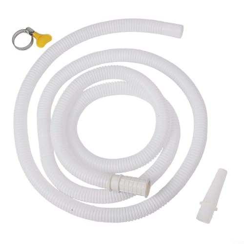 Tubo de drenaje de aire acondicionado para evacuación de agua condensada de unidades interiores divididas de CA y deshumidificadores, material TPE para uso a largo plazo (2 m)