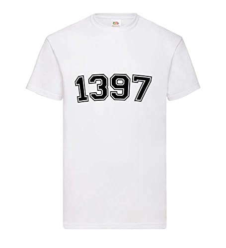 T-shirt pour homme blanc XXXL grand col rond vêtement basique