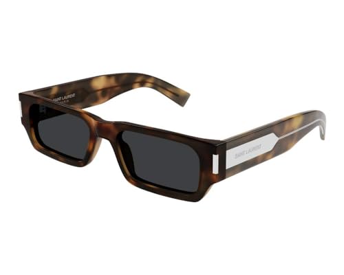 SAINT LAURENT SL 660 Gafas, Havana-Crystal-Black, 54 Unisex Adultos
