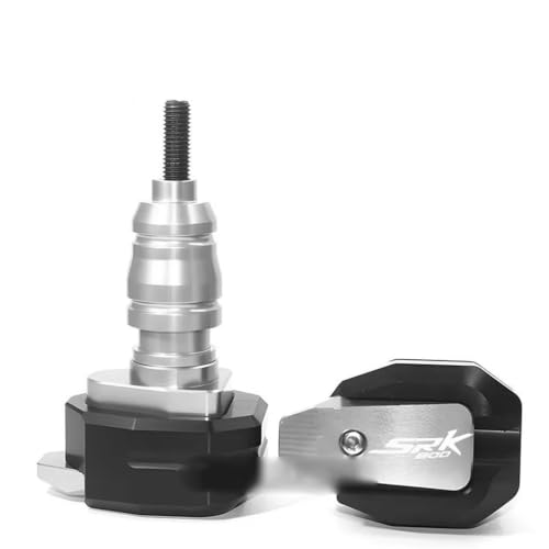 Carénage coulissant moto QJMOTOR SRK600 argent amortisseur de choc latéral
