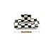 Checkered Hair Claw Clips for Women Girls Fashion Hair Clips for Styling Claw Clamps Thick Hair Retro Rectangle Shape, YOEMAYUNER (1PC Large Size Black A, 3.94inch)