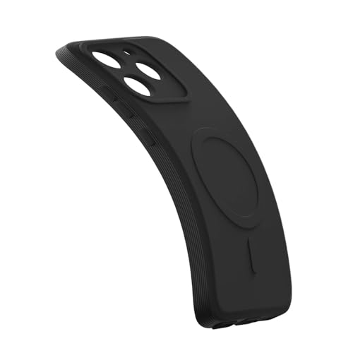 Image of Back Cover | MagFit Ring Design (Non-Magnetic) | Shockproof Case | Anti-Slip Grip | Raised Camera Edges | Slim Protective Case for Realme 15T 5G / Narzo 90 5G (Matte Black)