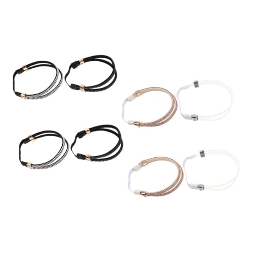 4Pairs Detachable Rhinestone Shoe Straps for Heels Elastic Slip High Heel Accessories Secure Fit for Sandals and Slippers Stylish Design with Instant Installation