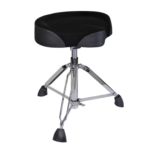 GIOCO Drum Throne, 4' Padded Drum Stool, Hydraulic Drum Seat Height Adjustable, Heavy Duty...