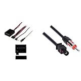 AXXES Axxess ASWC-1 Steering Wheel Control Interface & Metra 40-EU10 Antenna to Radio Adapter Cable for Select 2002-Up BMW/Volkswagen Vehicles,Black