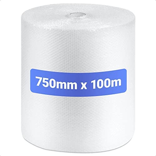 Large Roll of Bubble Wrap 750mm x 100m | 10mm Small Bubbles | Quality Strong and Great for Moving House, Removal and Storage Small Business โ image 1