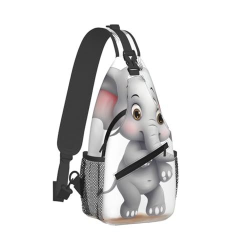 Bolso cruzado con elefante para hombres y mujeres miniatura 2